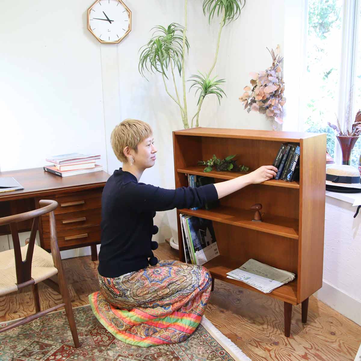 オープンシェルフ 北欧 デンマーク製 チーク 【1】 ヴィンテージ 中古