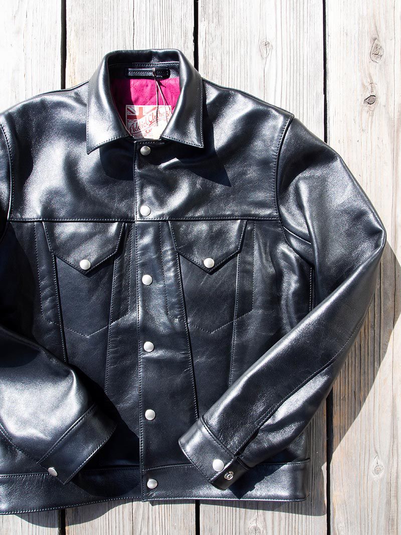 AD-08 HORSE-HIDE GRANADA JACKET -Black- – ROOSTER