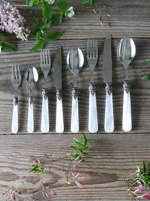 イタリア EME（エメ）社 Napoleonカトラリーパールホワイト