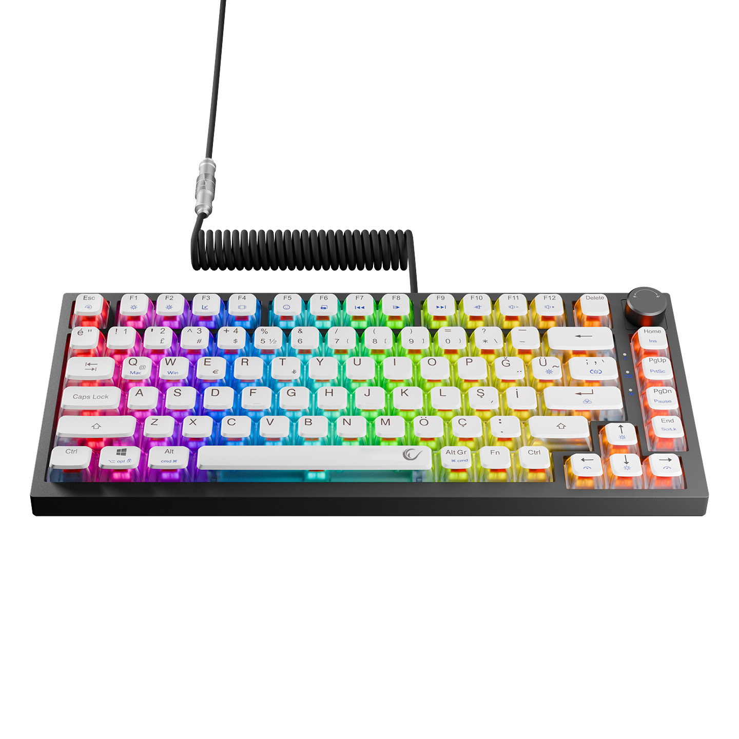 Rampage ZENITH PRO Siyah Hot Swap 8000 Hz Gasket Manyetik RGB