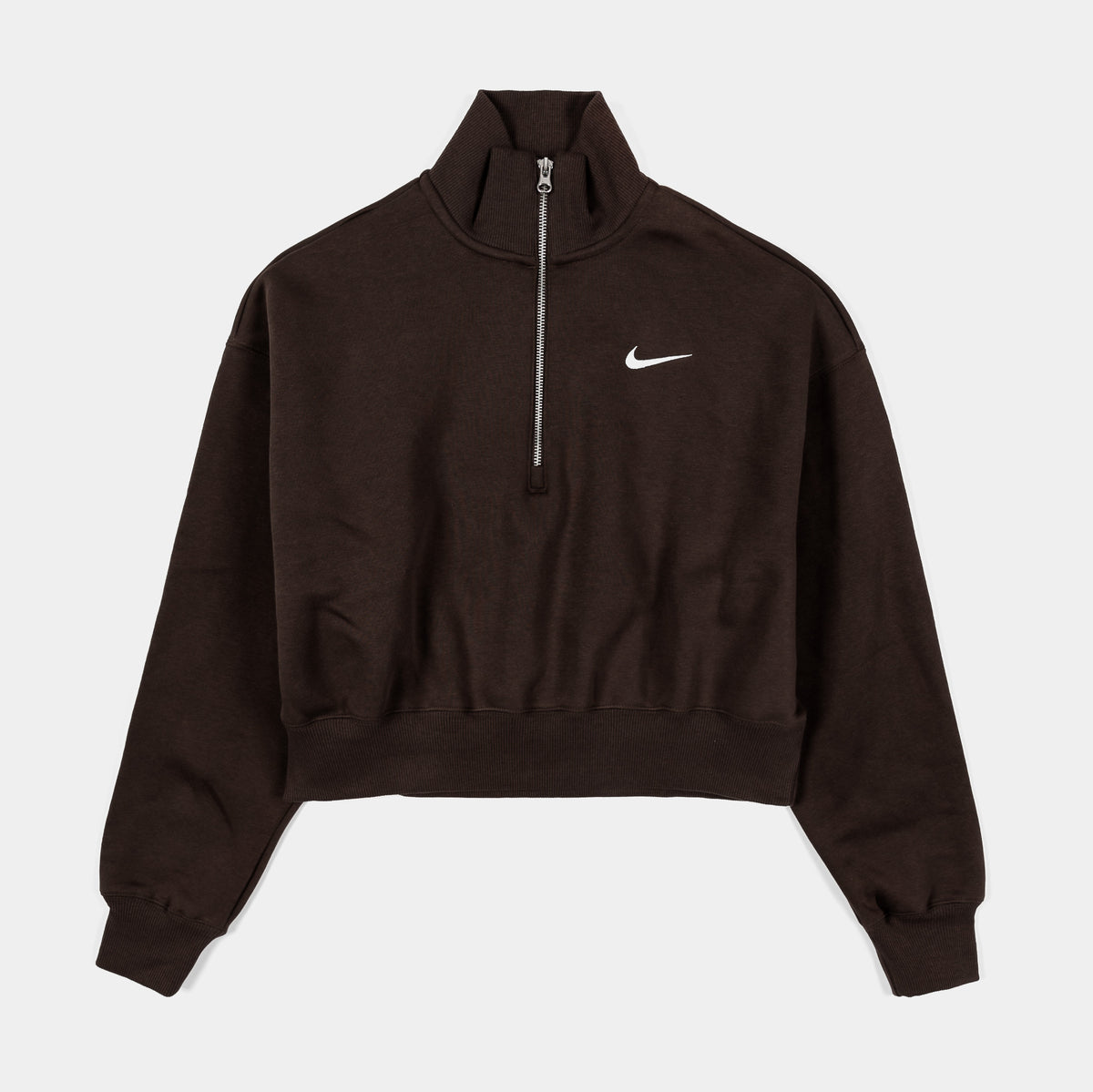 Nike NSW Phoenix Fleece Oversized Half-Zip Crop Womens Hoodie