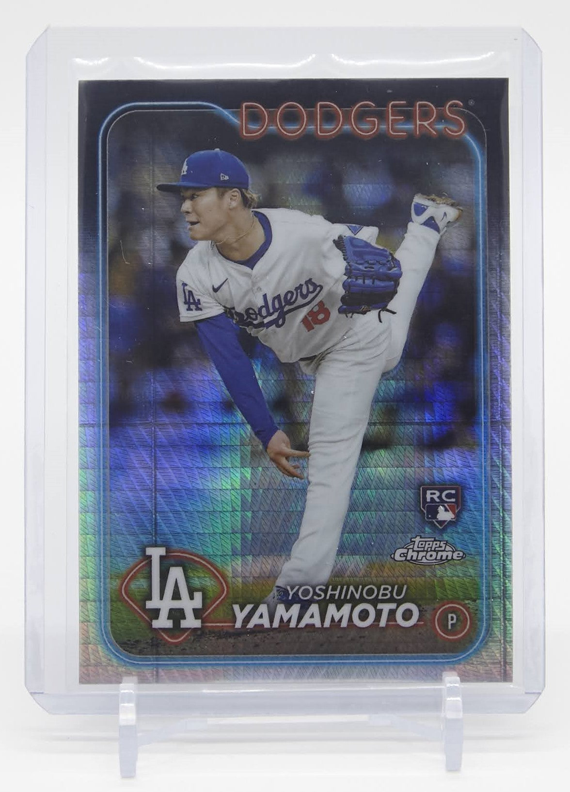 山本由伸 ルーキーカード 2024 Topps Chrome Prism Refractor #18