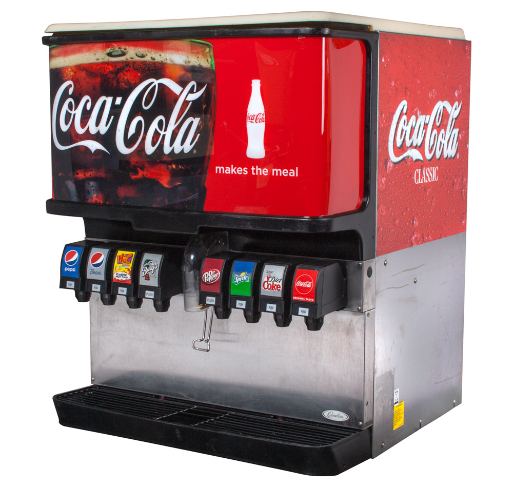 ibd00122H - 8-Flavor Scratch & Dent Ice & Beverage Soda Fountain