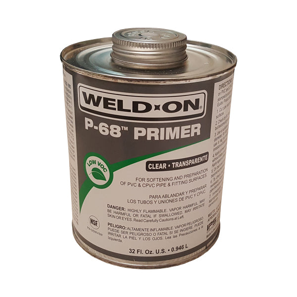 Weld-On P-68 Primer, Clear – Solar Pool Supply