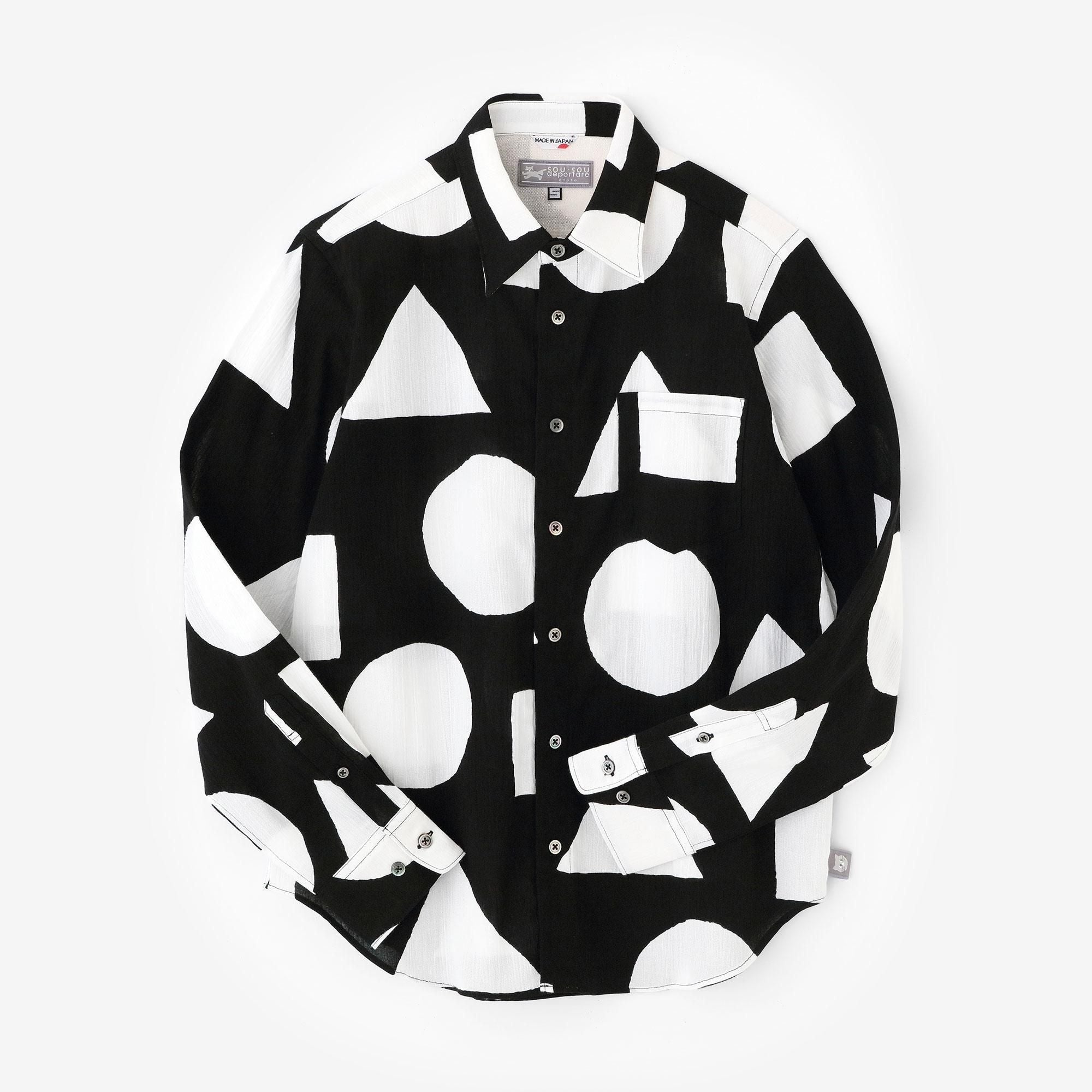 高島縮 20/20 シャツ／禅（ぜん）△