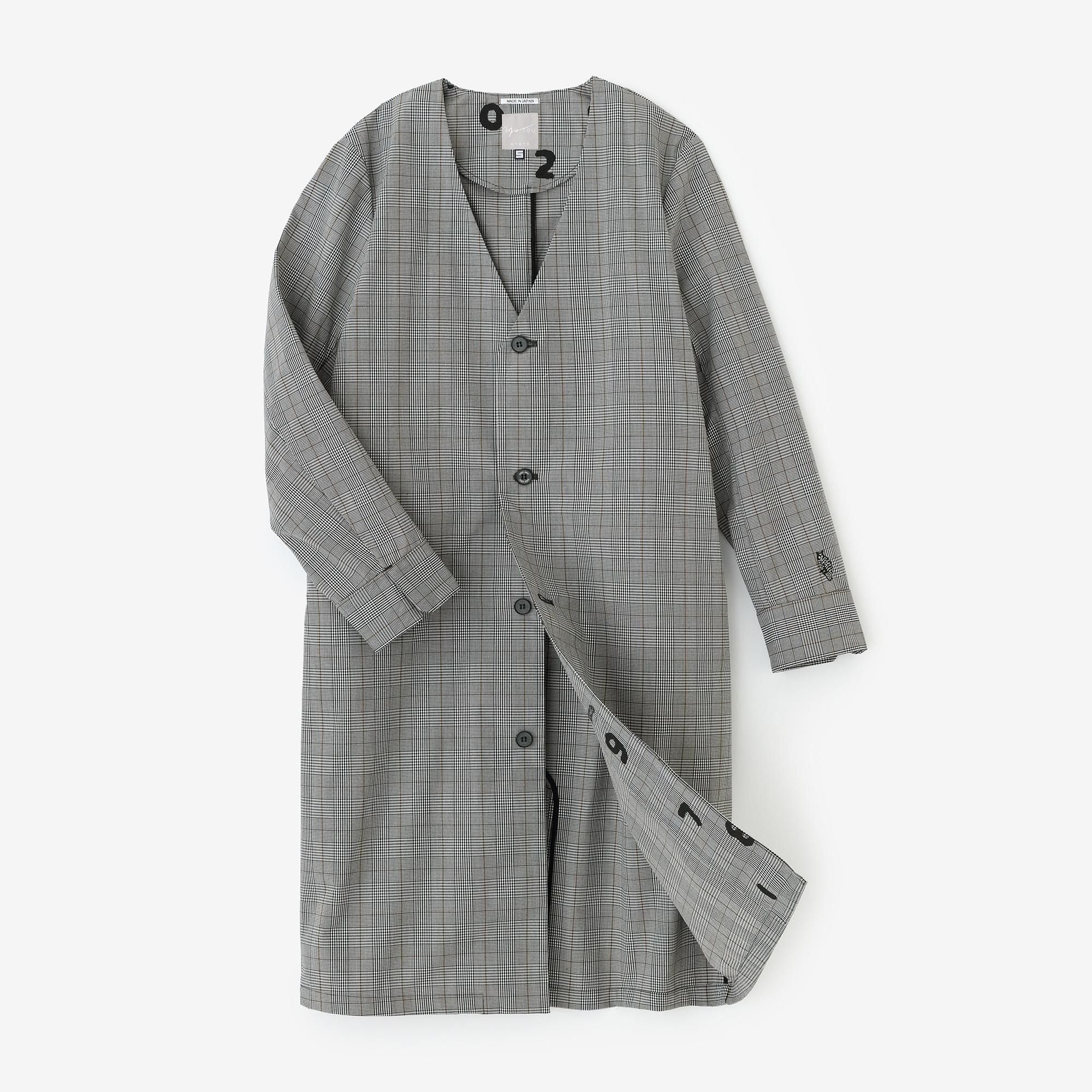 3月17日頃発送予定】撥水 ウェザークロス C.L.ロングコート／千鳥格子（