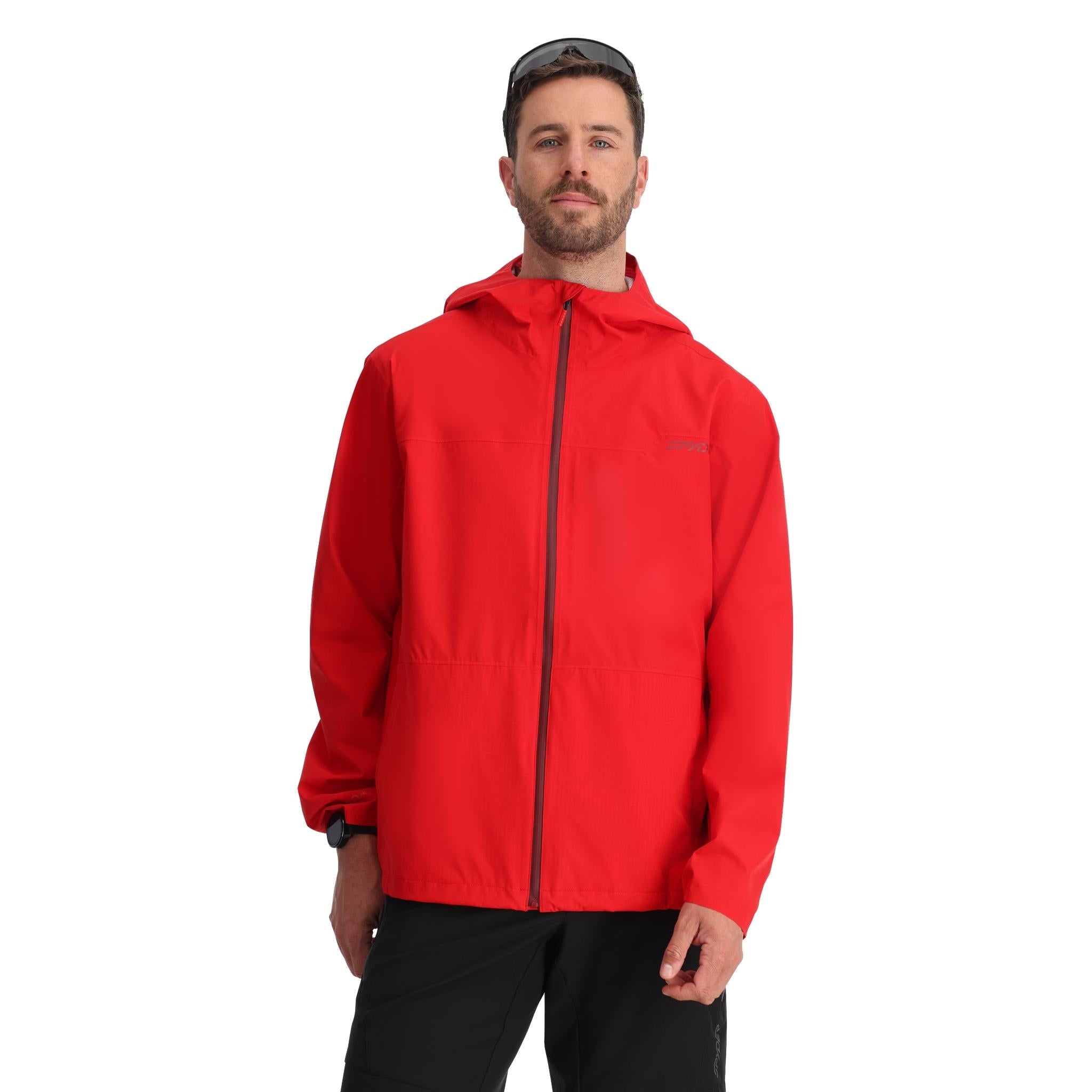 Men's Clutch Rain Shell Jacket - Spyder Red