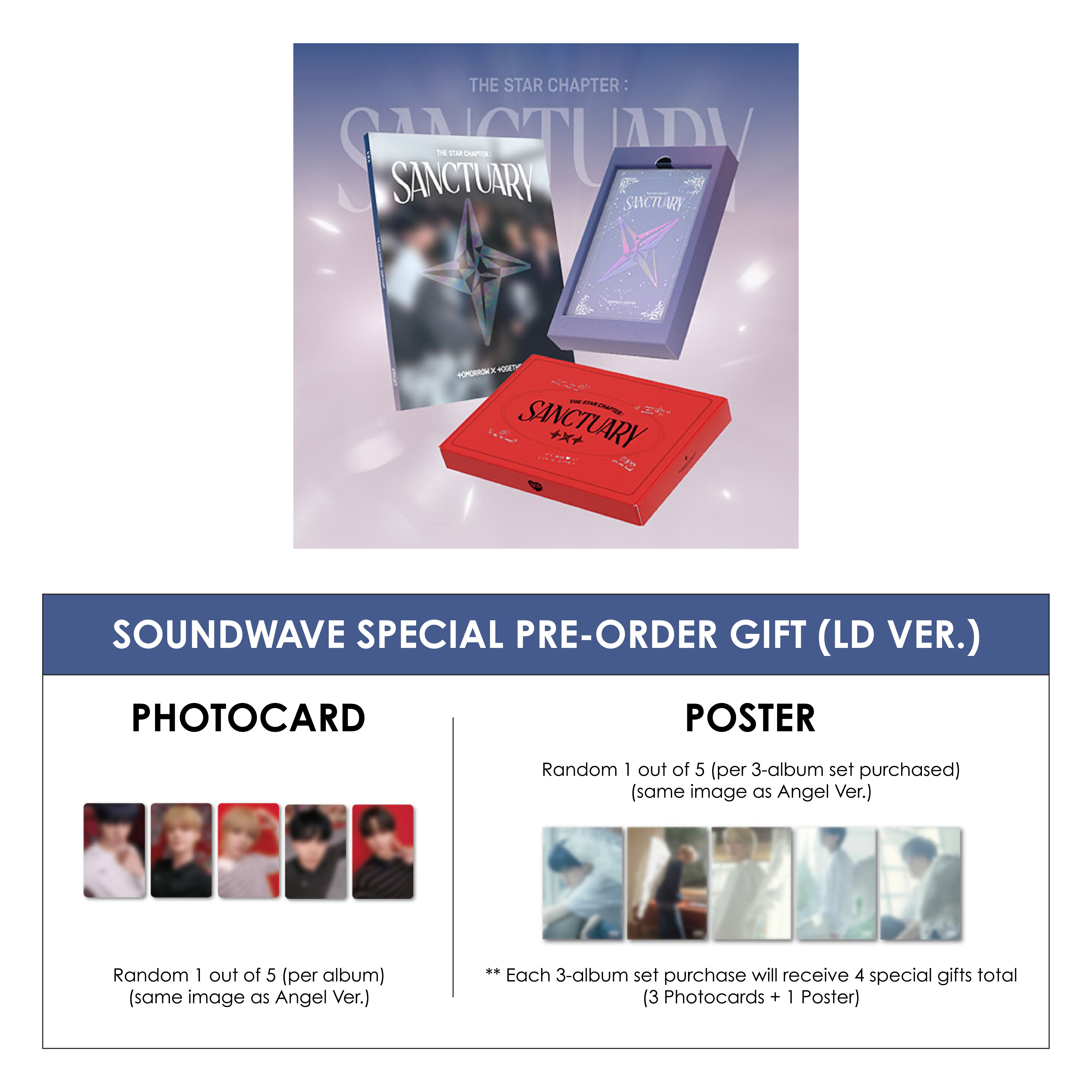 TXT 7TH MINI ALBUM - THE STAR CHAPTER : SANCTUARY + SOUNDWAVE