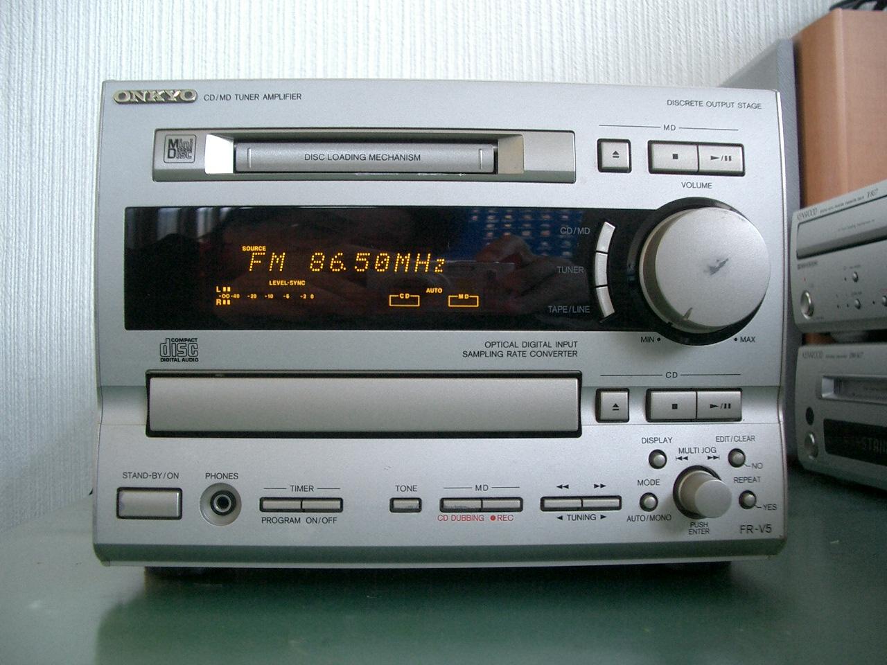 ONKYO MD/CDミニコンポ FR-V5の修理