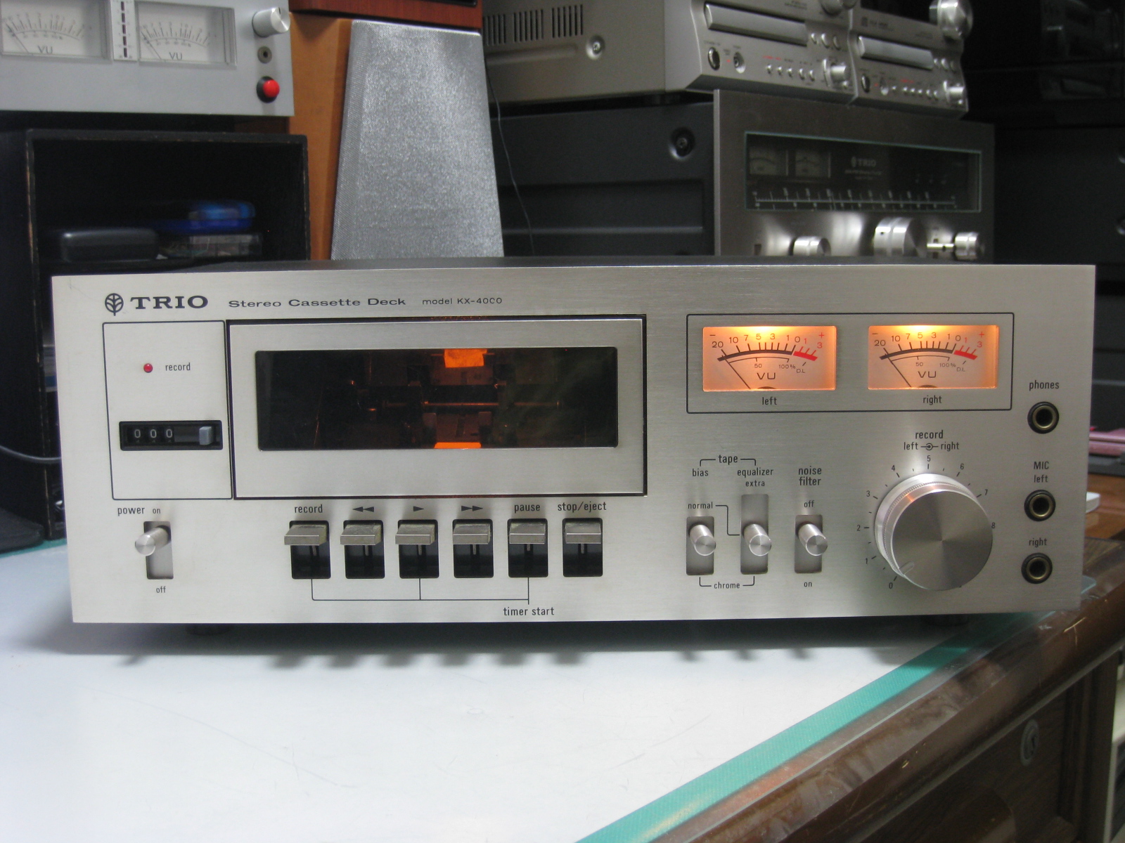 TRIO カセットデッキ KX-4000の修理