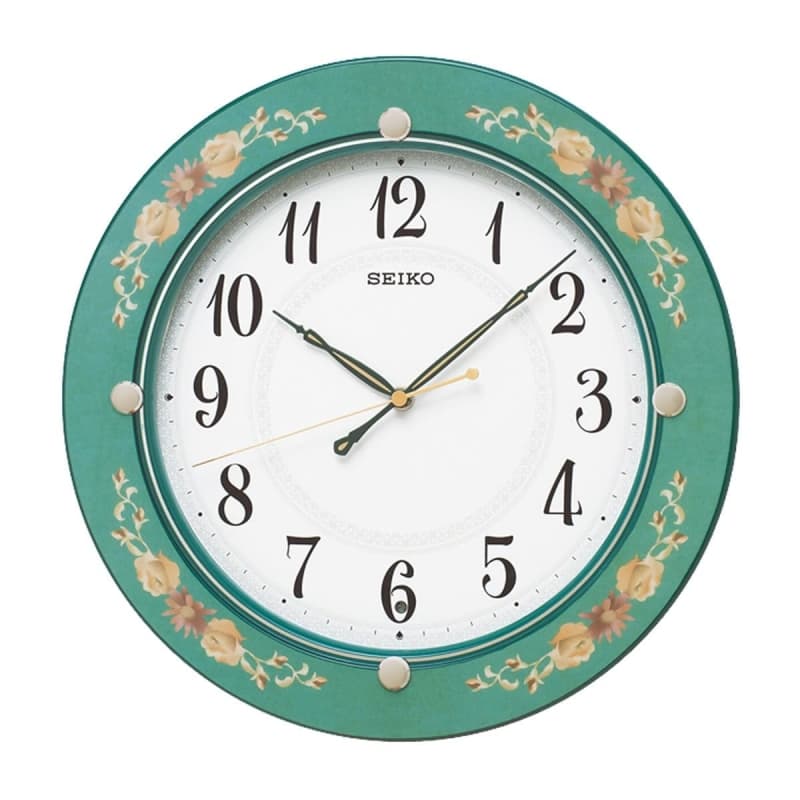 SEIKO（セイコー）スタンダード 木枠 電波掛け時計 KX220M 緑 – 正美堂