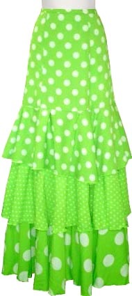 ファルダ（スカート）の格安お仕立ては、フラメンコ衣装ロゼ花子