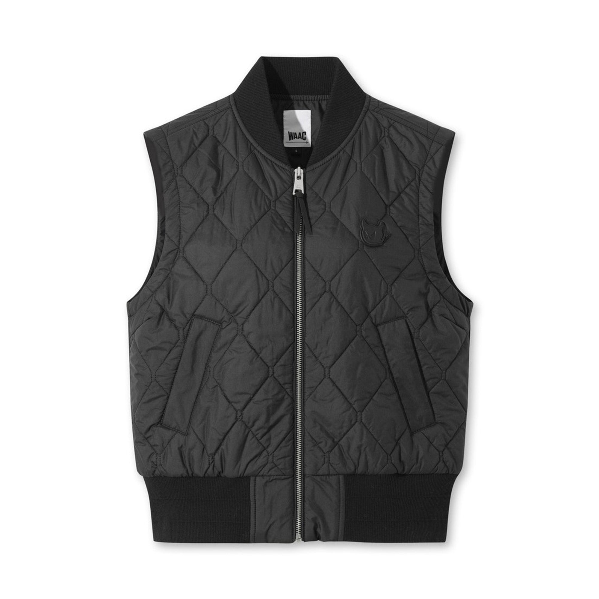WOMEN キルティングベスト ブラック