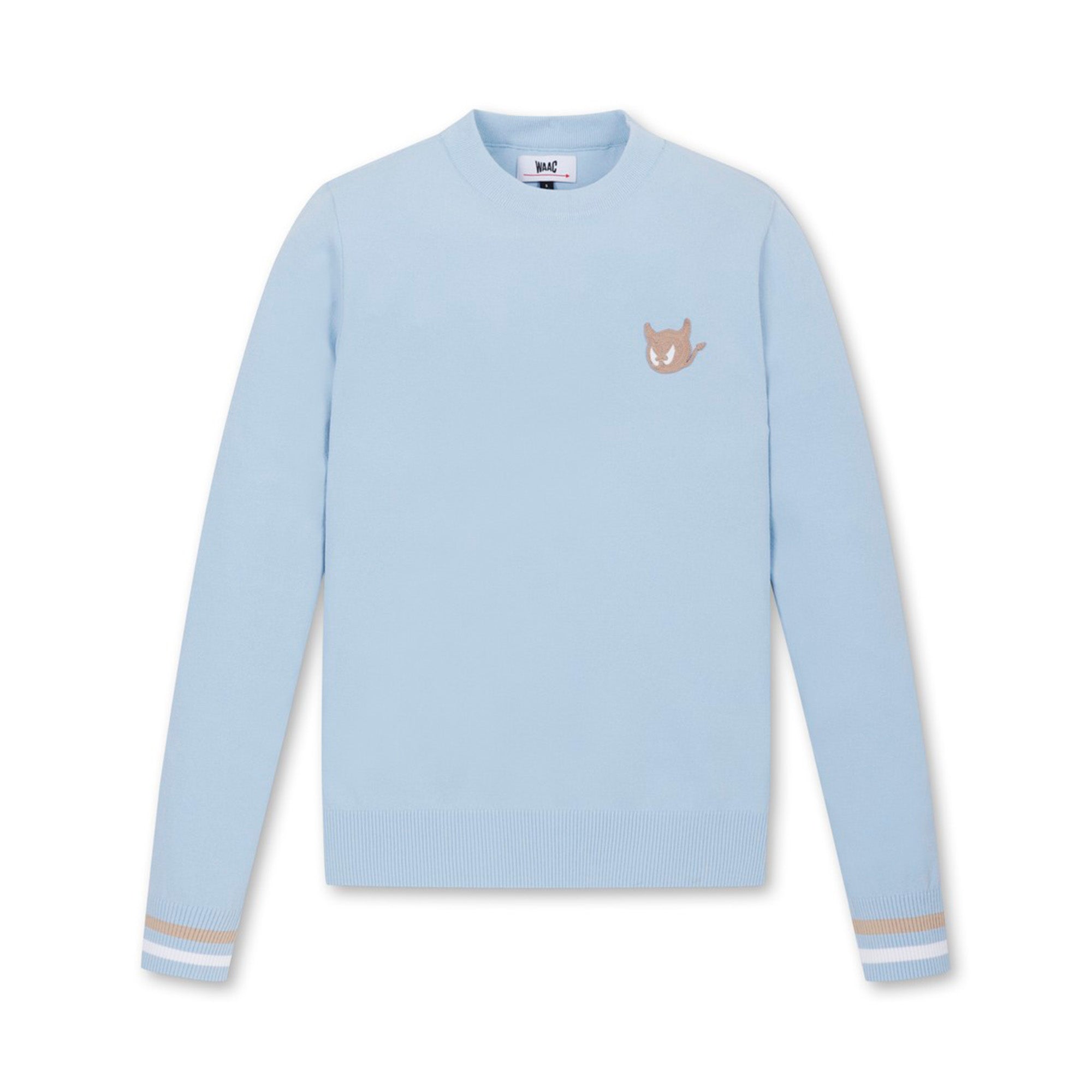 WOMEN WTOクルーネックニット ライトブルー