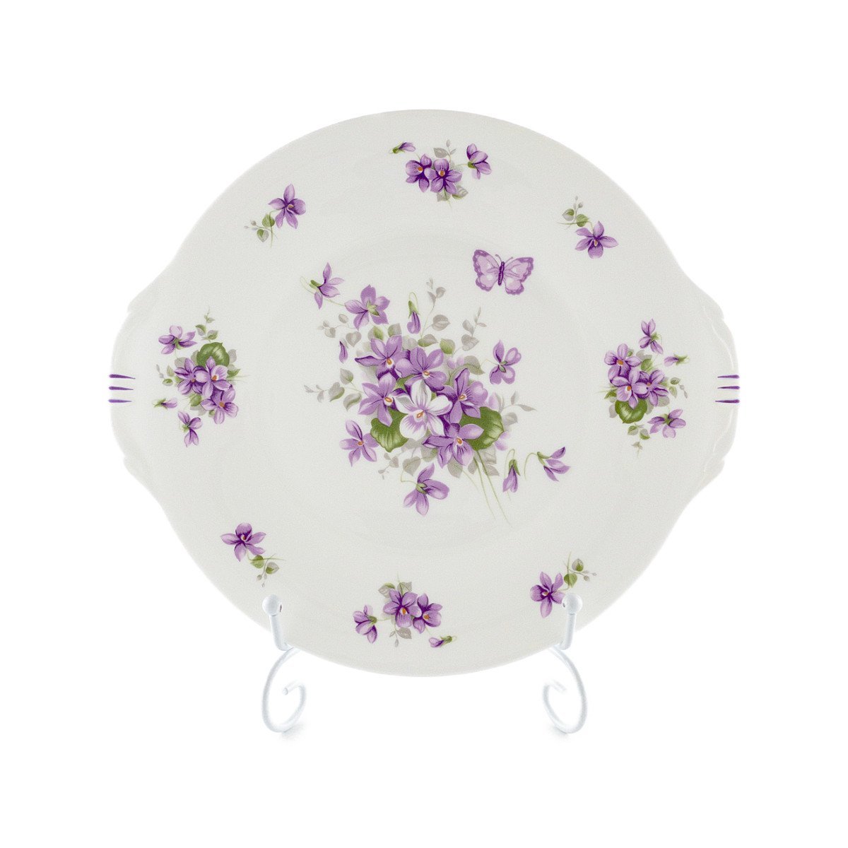 正規輸入品 エインズレイ イングリッシュバイオレット 大皿 B&B