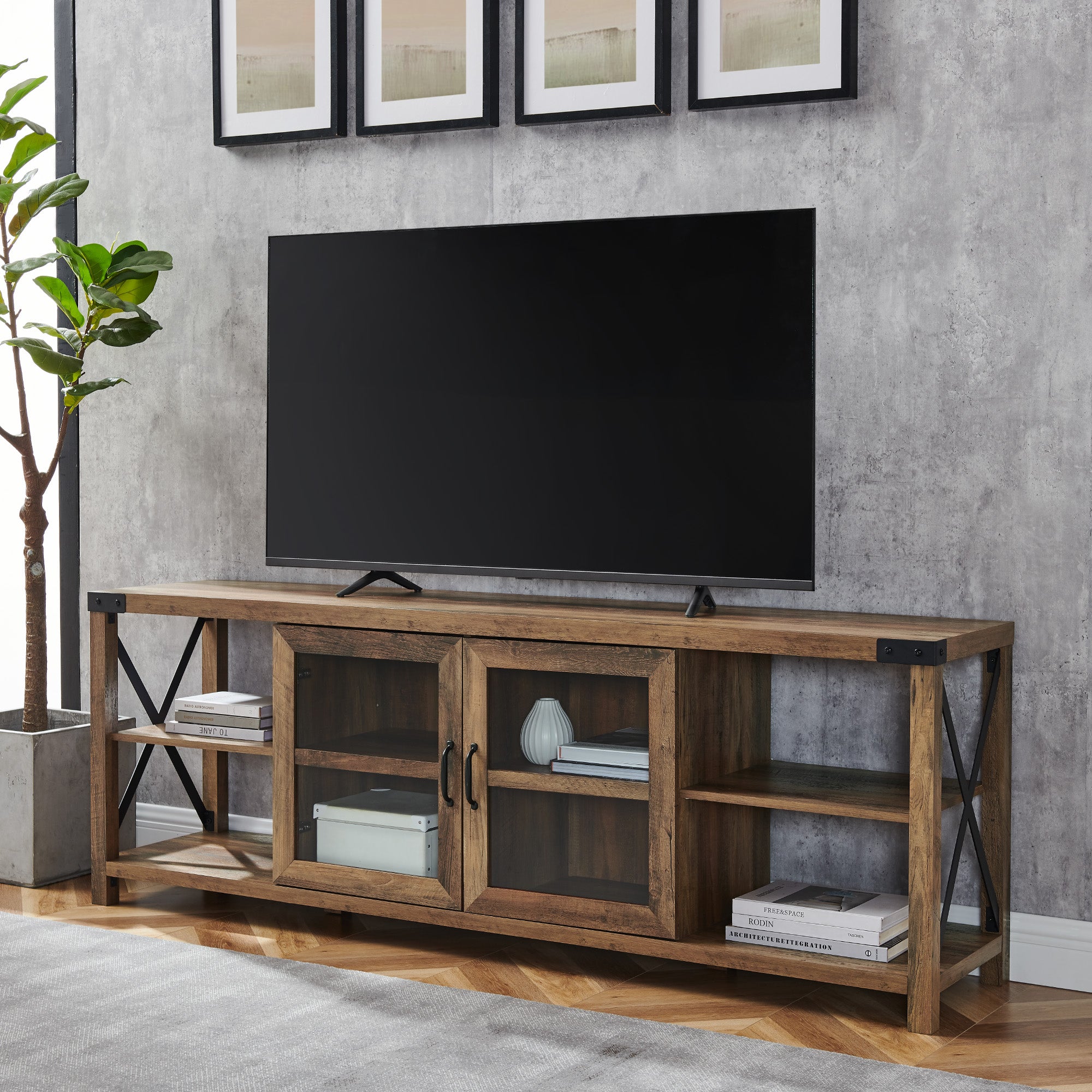 Metal X TV Stand – Walker Edison