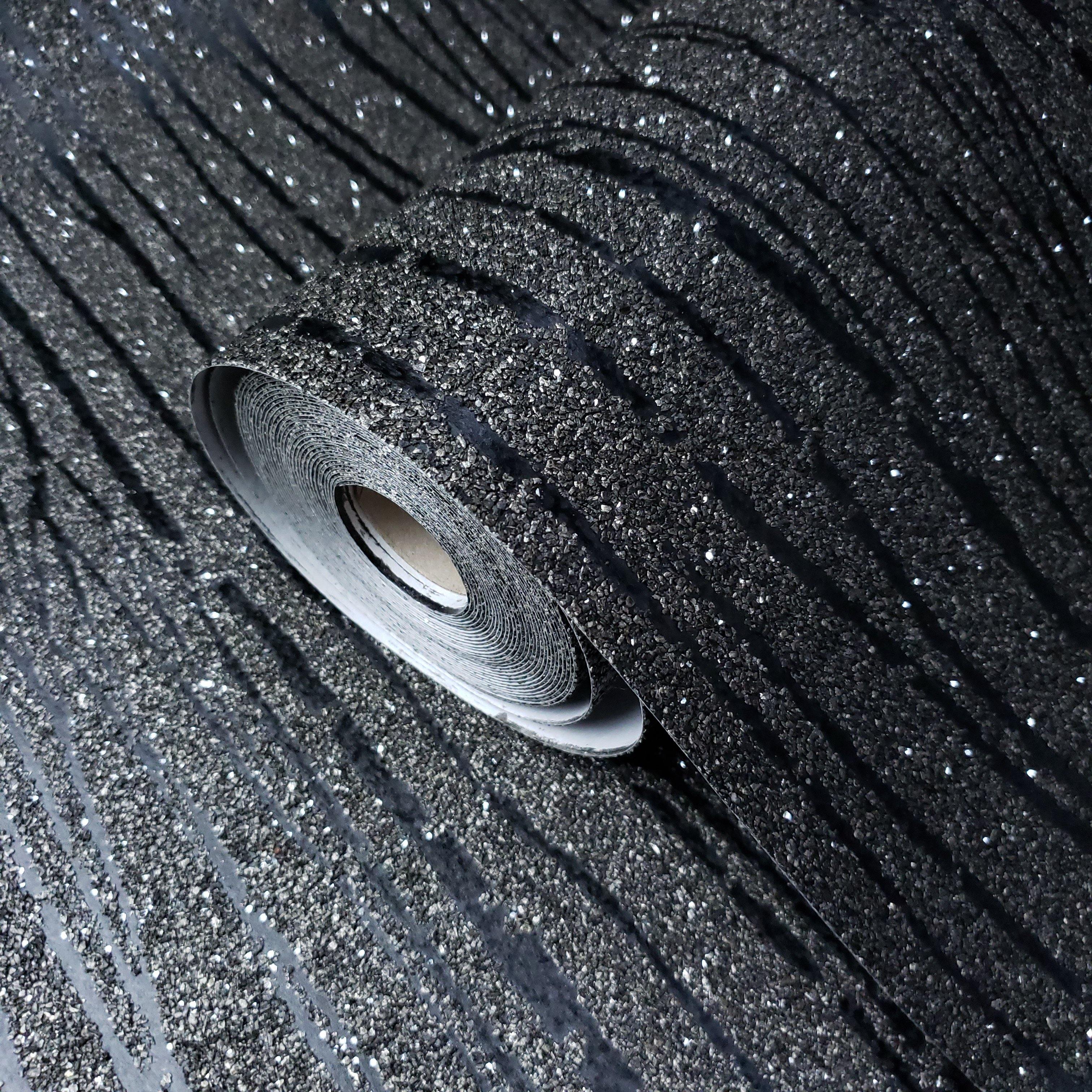 Z206 Zebra Natural Real Mica Sparkle Vermiculite Charcoal Grey