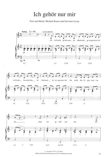 エリザベート 楽譜(ソングブック）