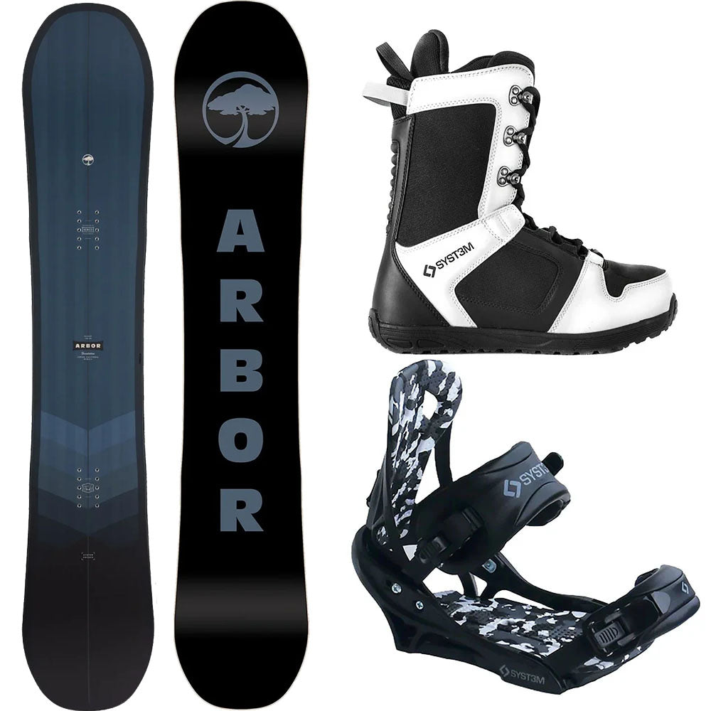 Blowout Special Complete Snowboard Package - Arbor Foundation, APX