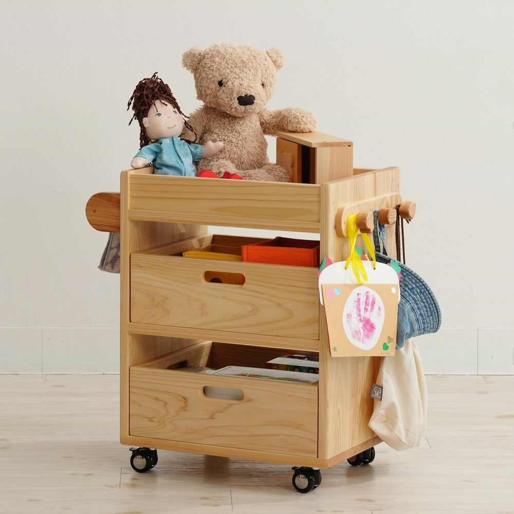 文房具や工作グッズの収納に便利 道具ワゴン – なかよしライブラリー