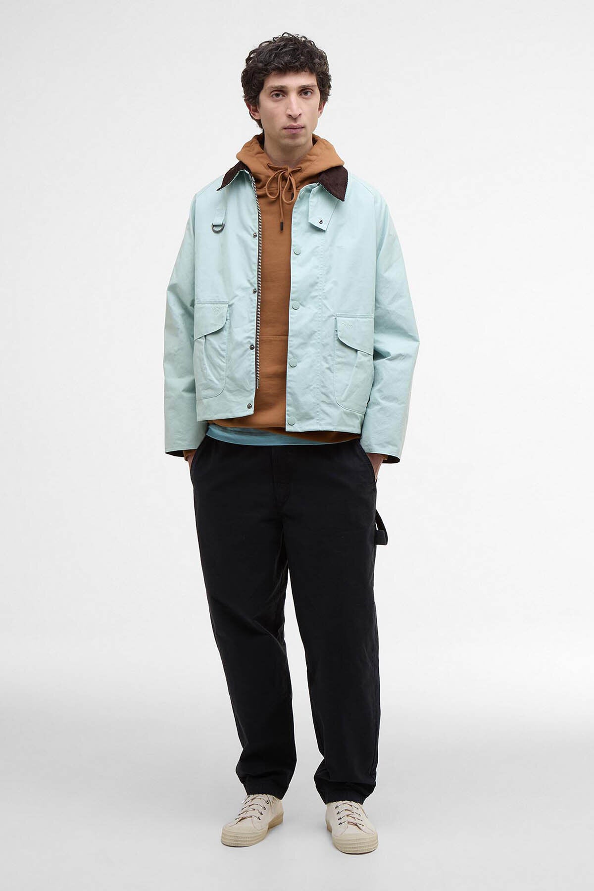 Barbour x NOAH Wading Casual Jacket Ice blue by Barbour | Men | WP