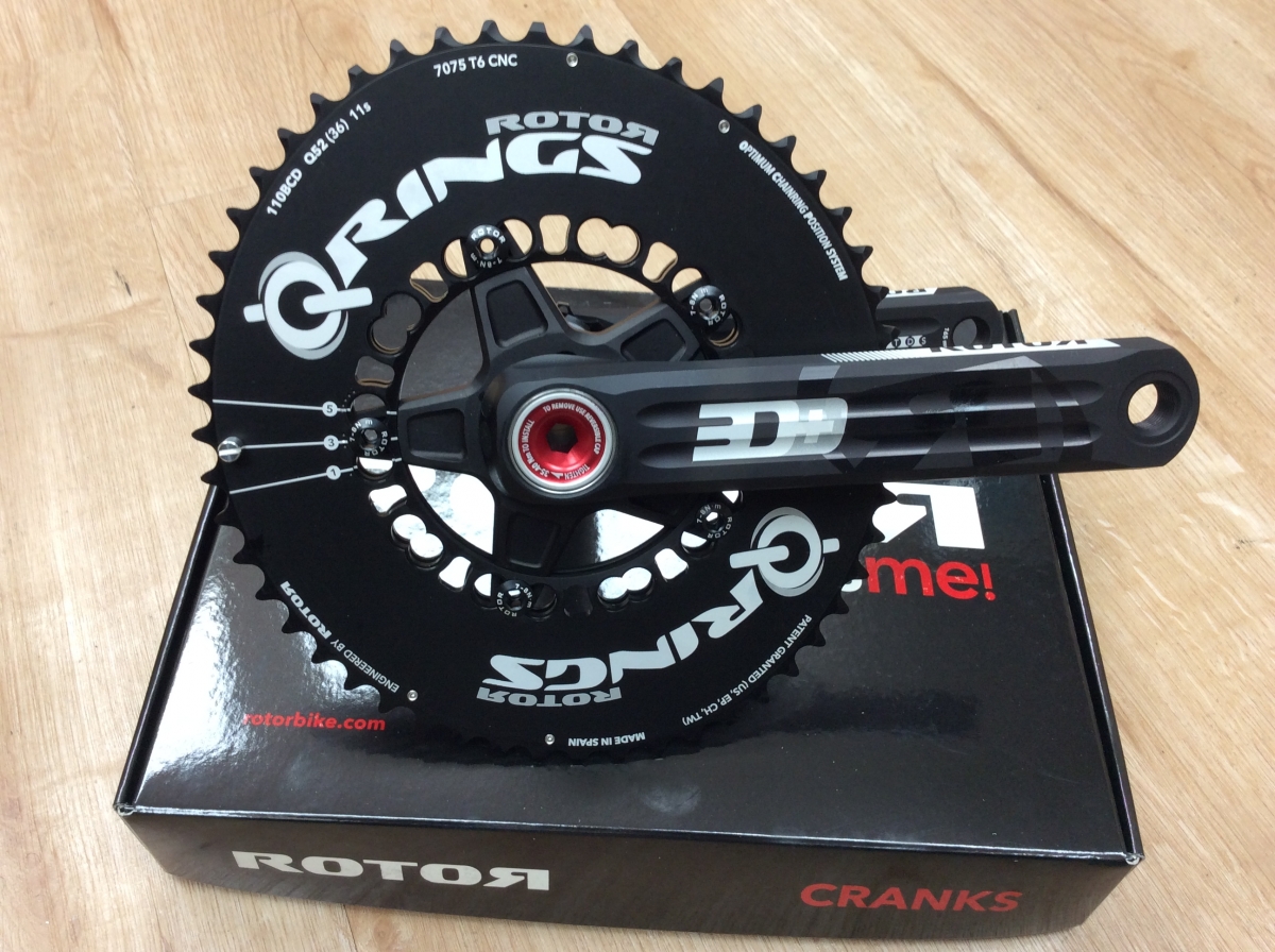ROTOR】超お得なクランクセット！！今こそ楕円チェーンリングを使い