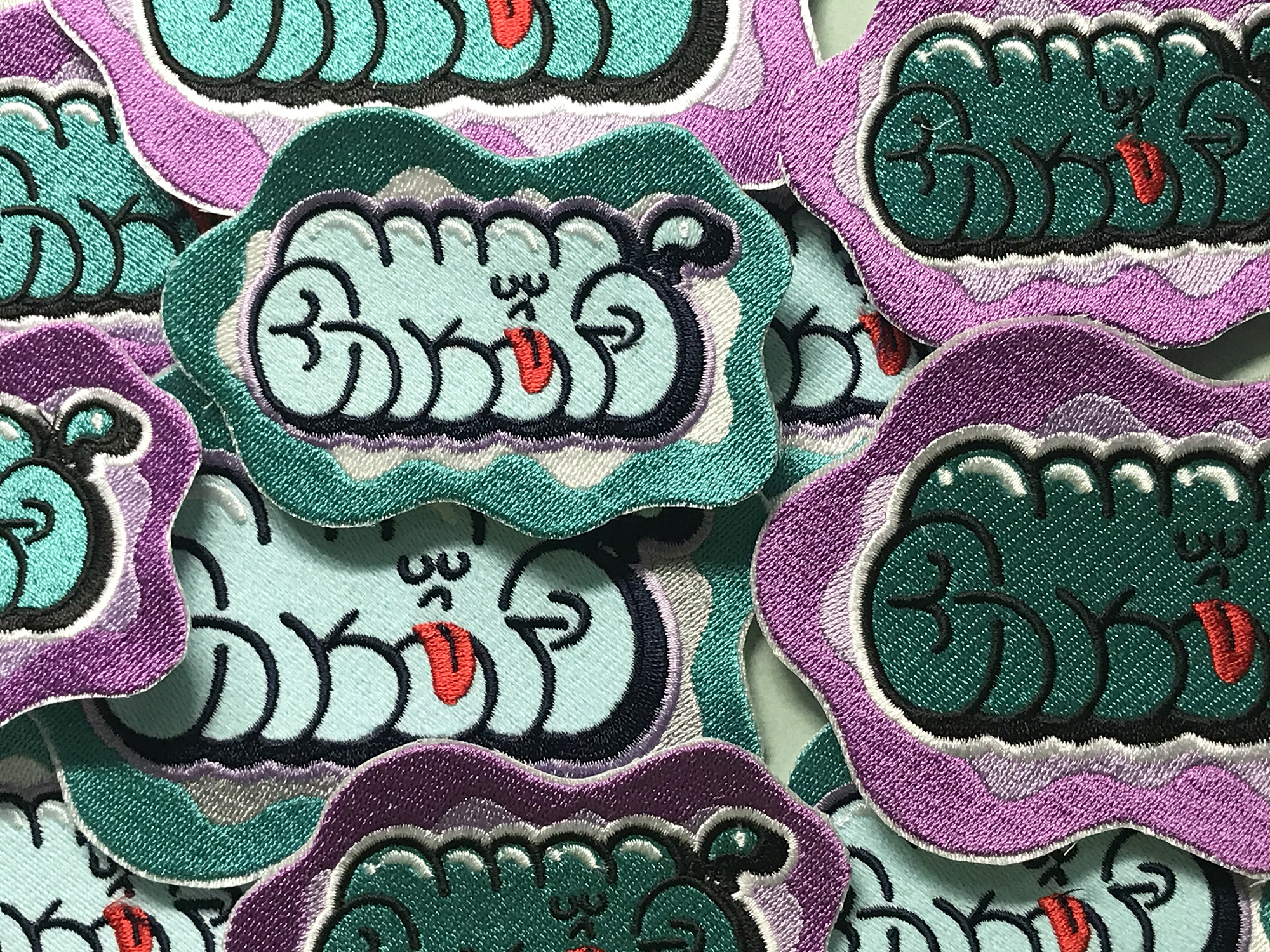 限定受注販売 ZAKAI x AMES 'throw up' 刺繍 series