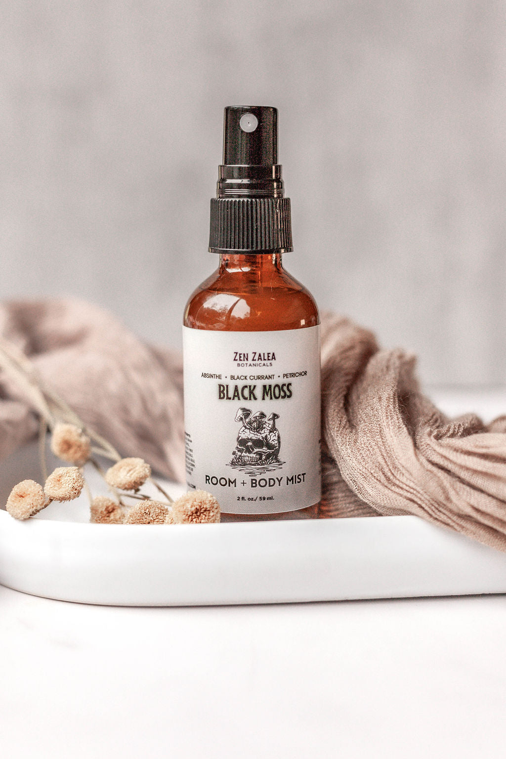 Black Moss Room & Body Fragrance Mist – Zen Zalea Botanicals