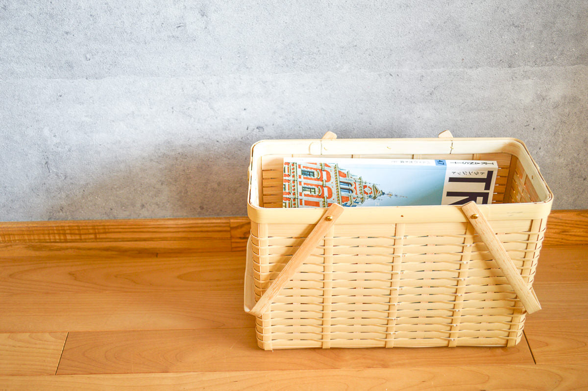 白竹の手つきかご 収納や買い物に – 市川籠店 | 1basketry