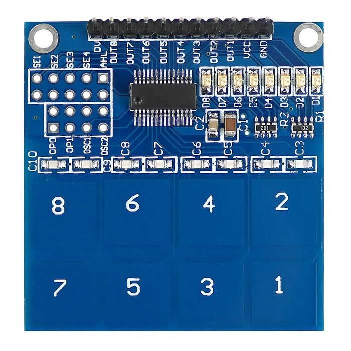 TTP226- 8 Way Capacitive Touch Sensor at ₹ 200/piece | Mirror