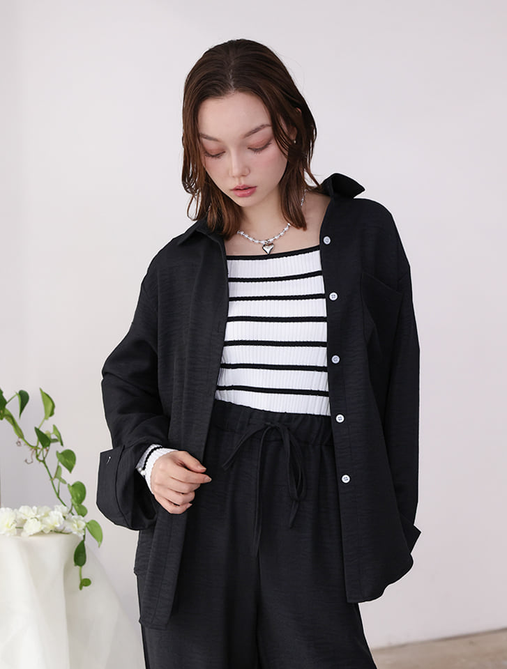 fifth リネンライクシャツパンツセットアップ | 人気レディース