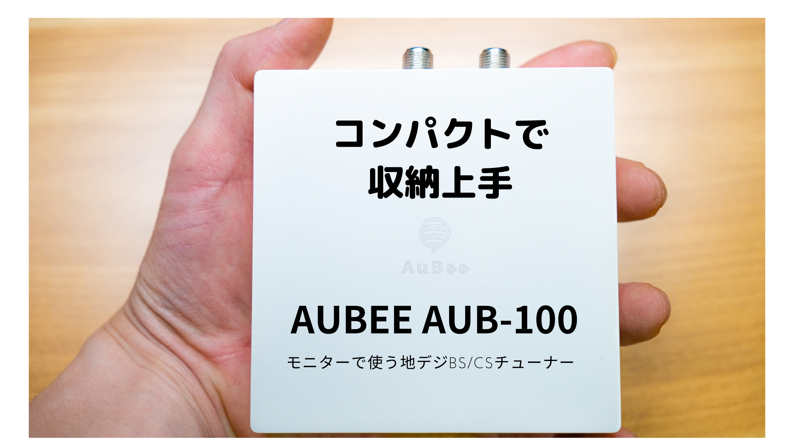 モニターでテレビを見る]AuBee AUB-100地デジBS/CSフルハイビジョン