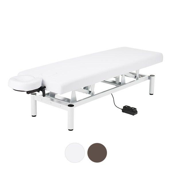 電動昇降 マッサージベッド (有孔) 幅65cm ホワイトの通販｜セブン