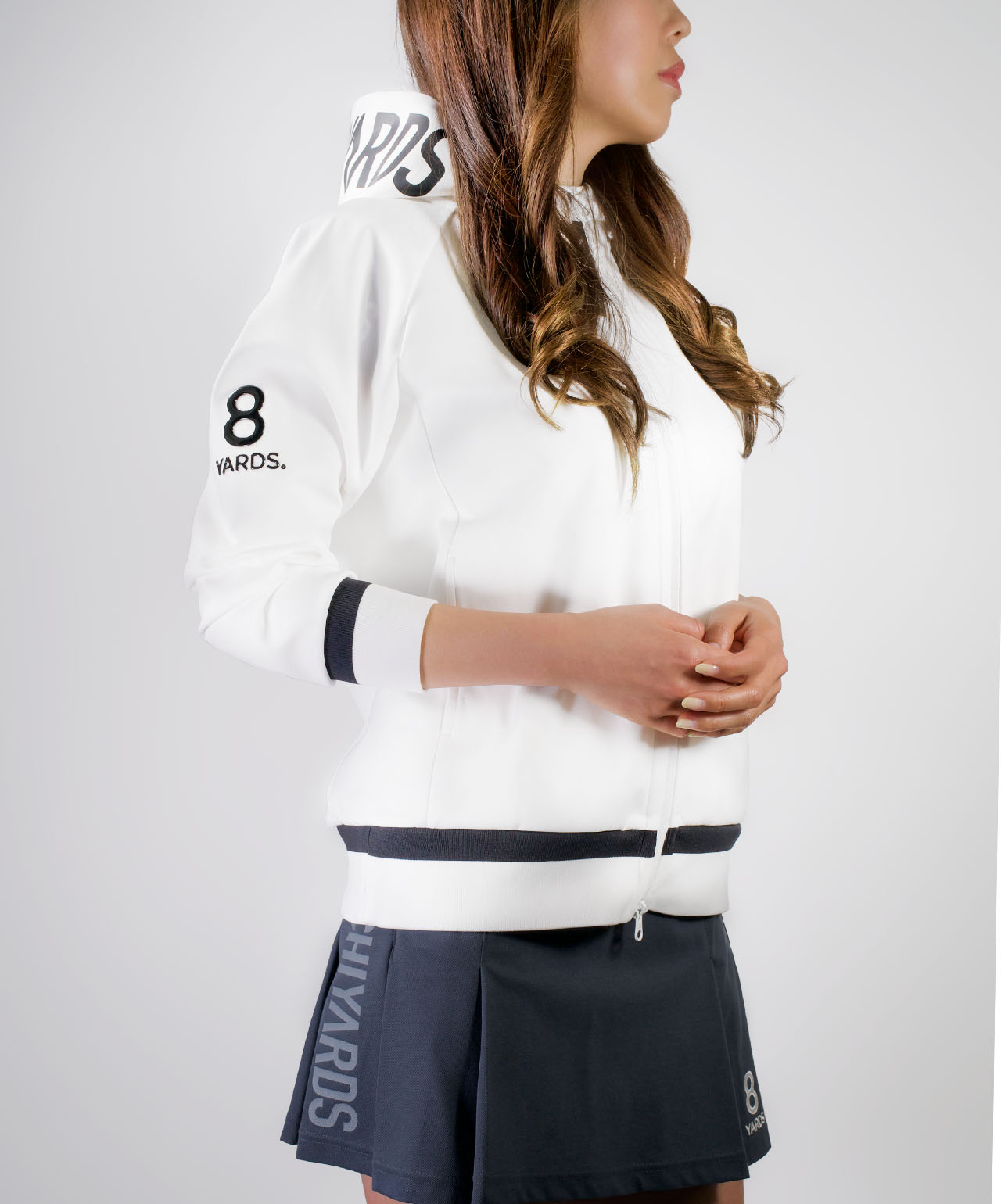8YARDS / Women's BIG HOODIE IG | White