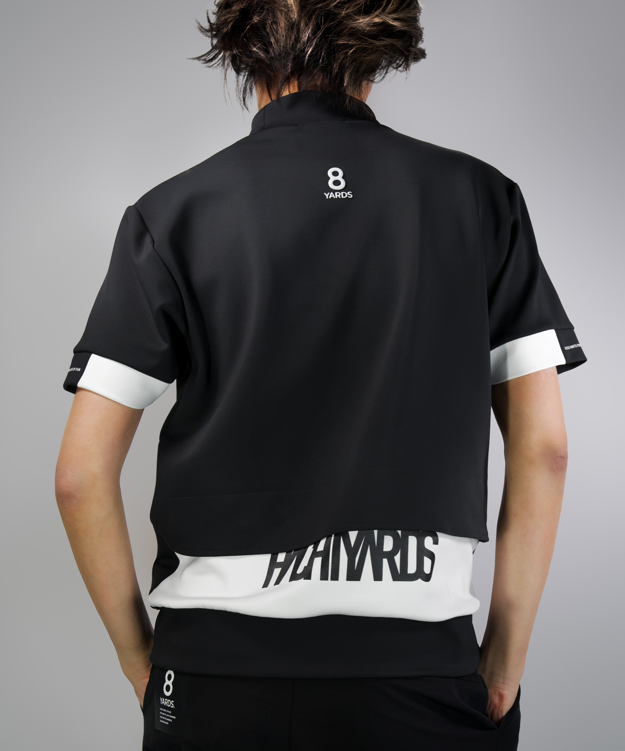 希少！オーガニックパイル8gshoot MOCKNECK SHIRT黒