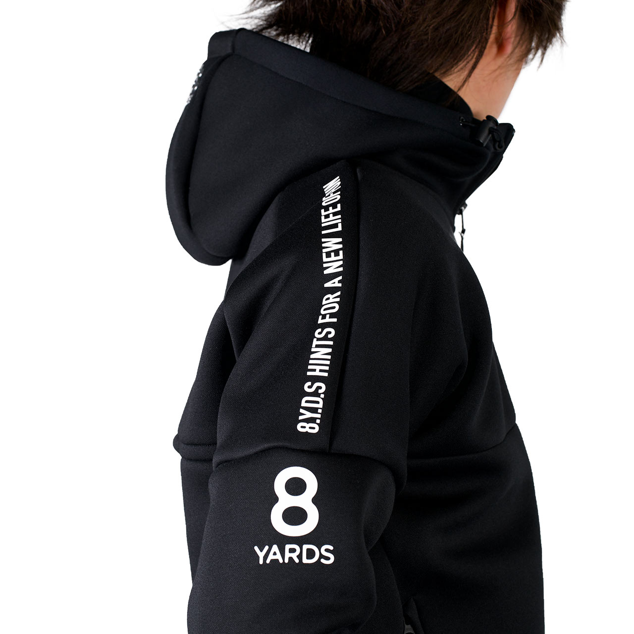 8YARDS / Tagline Hoodie 2G | Black