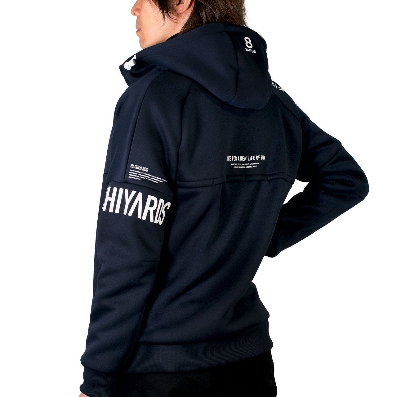 8YARDS / Tagline Hoodie 2G | DarkNavy