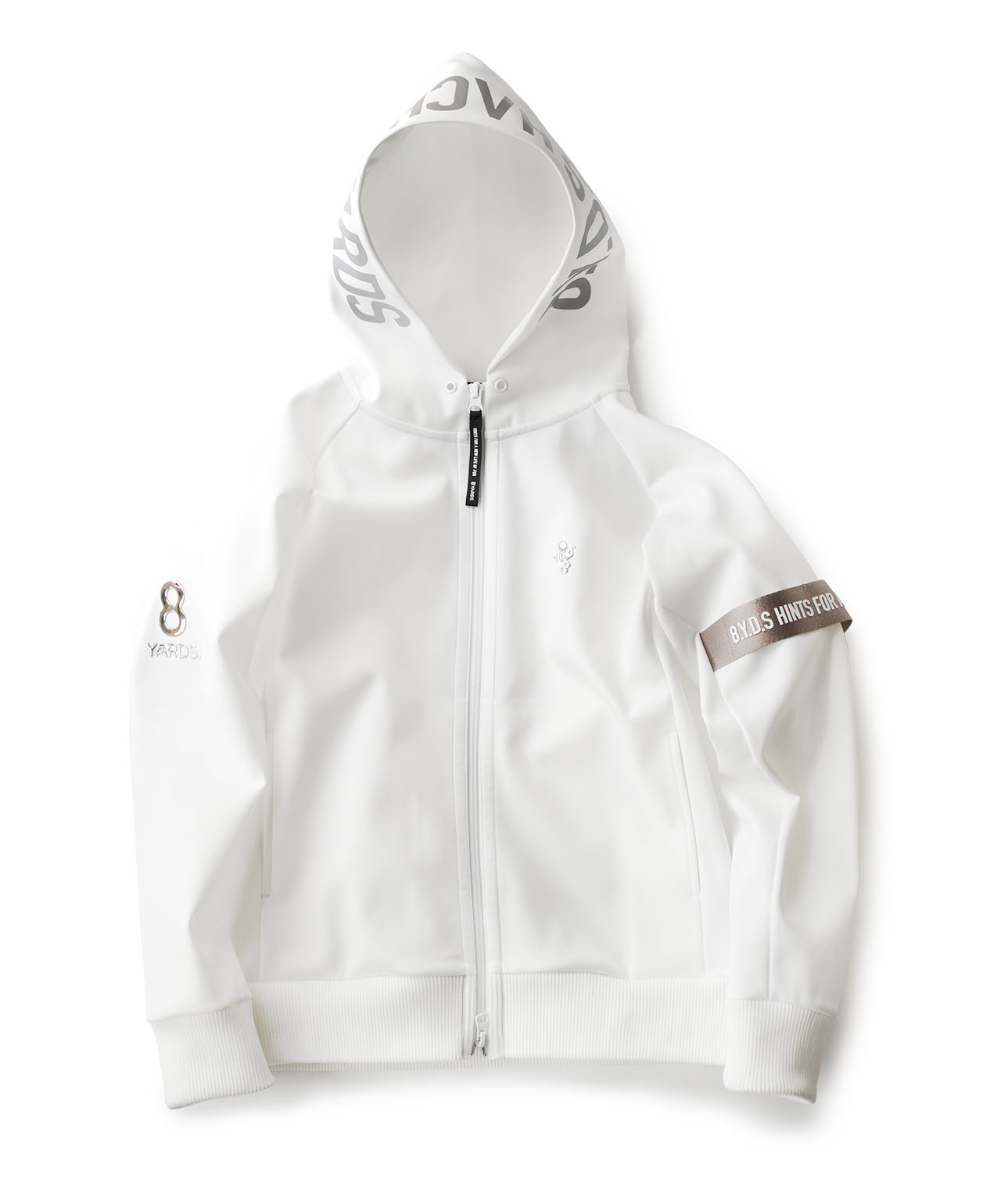 8YARDS / BIG HOODIE | White
