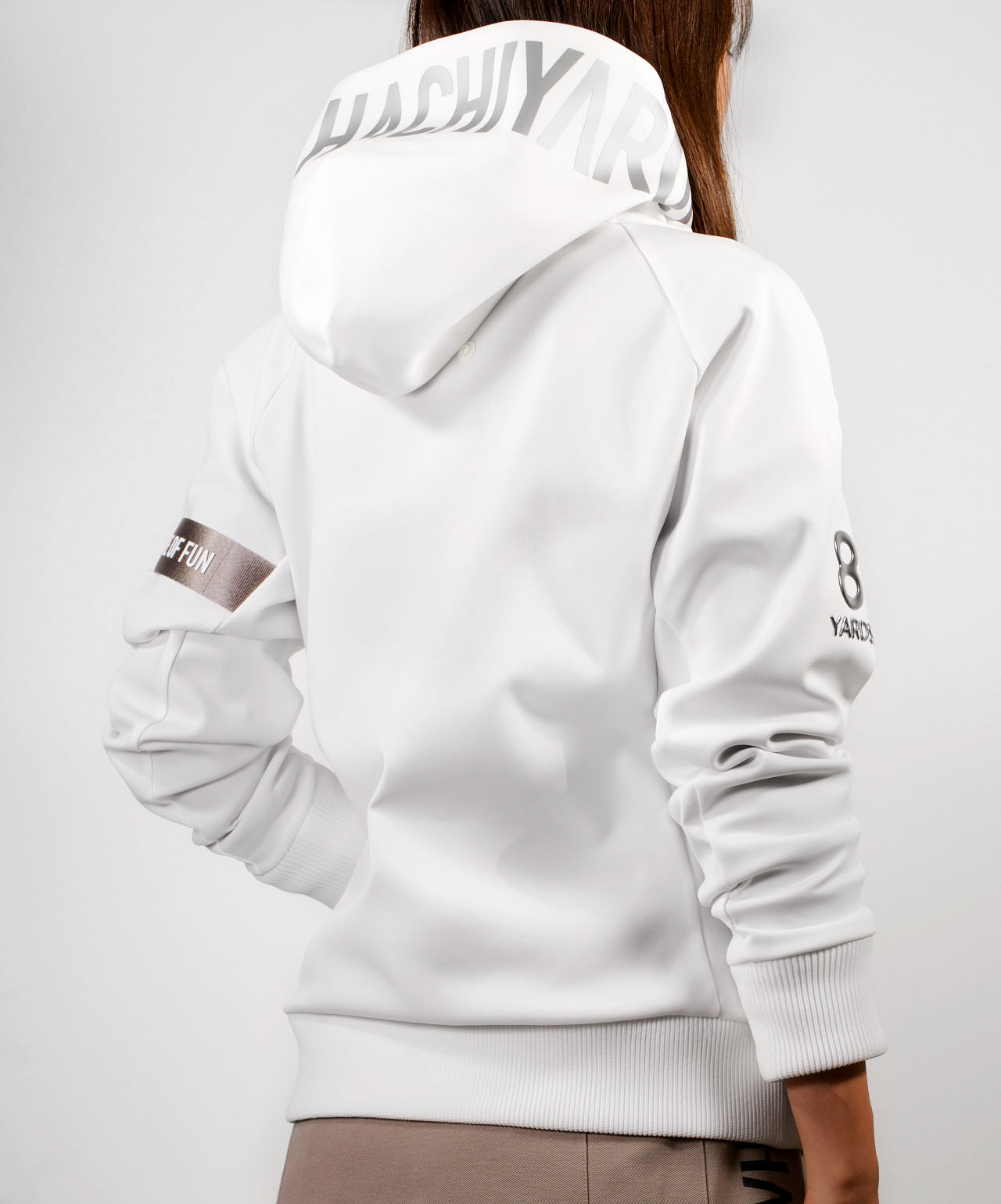 8YARDS / Women's BIG HOODIE | White