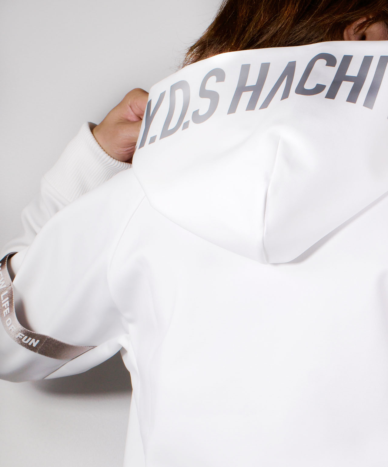 8YARDS / BIG HOODIE | White