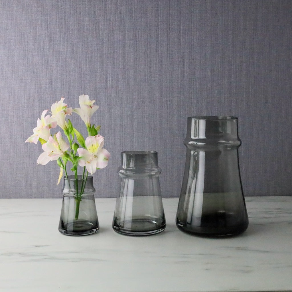 BOB CRAFT ボブクラフト｜エボニー グレー フラワーベース (花瓶