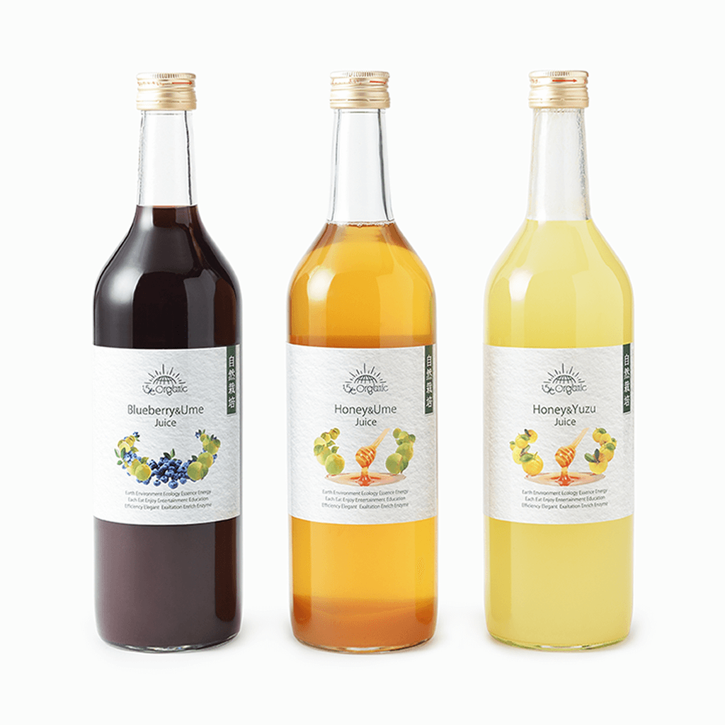 15/e organic | 自然栽培のはちみつと自然栽培の柚子ジュース