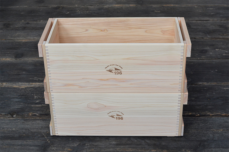 ウッドボックス20リットルの通販｜【196】ひのき・木製キャンプ用品店