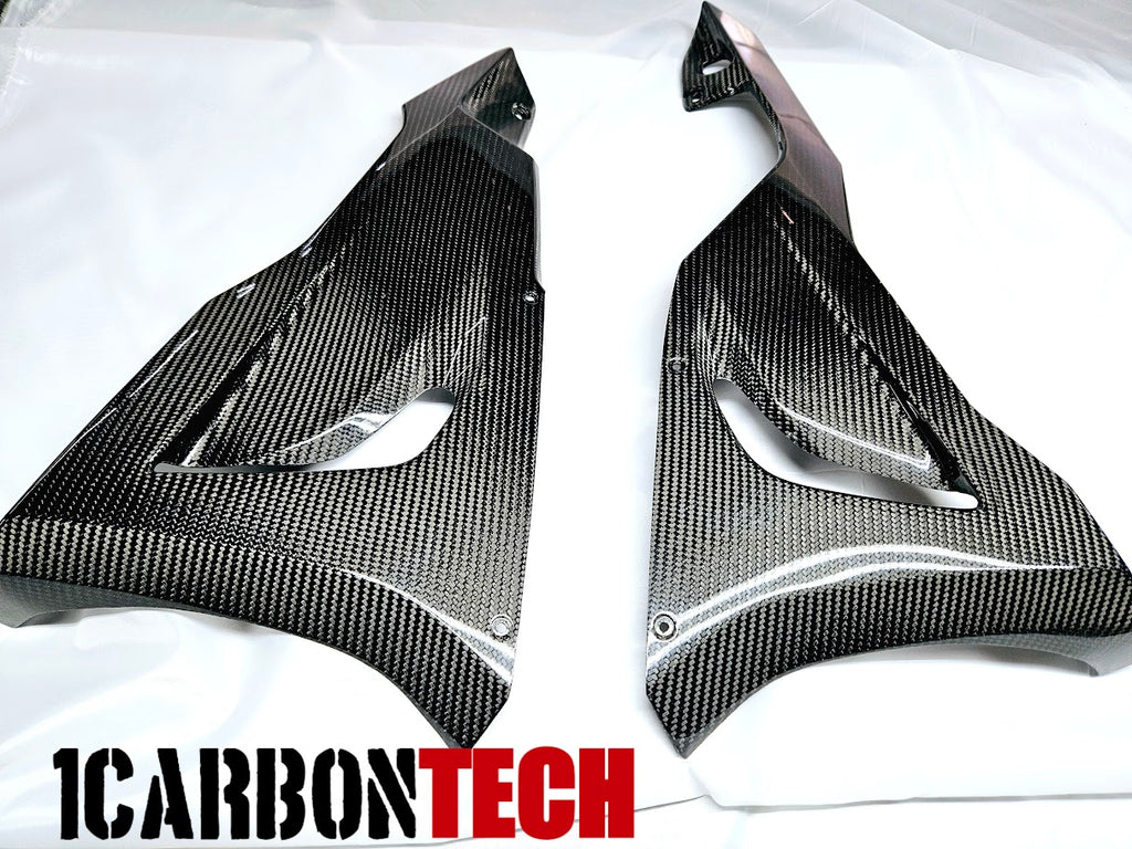 2024-2026 KAWASAKI ZX-6R ZX-636 CARBON FIBER LOWER BELLY PANELS