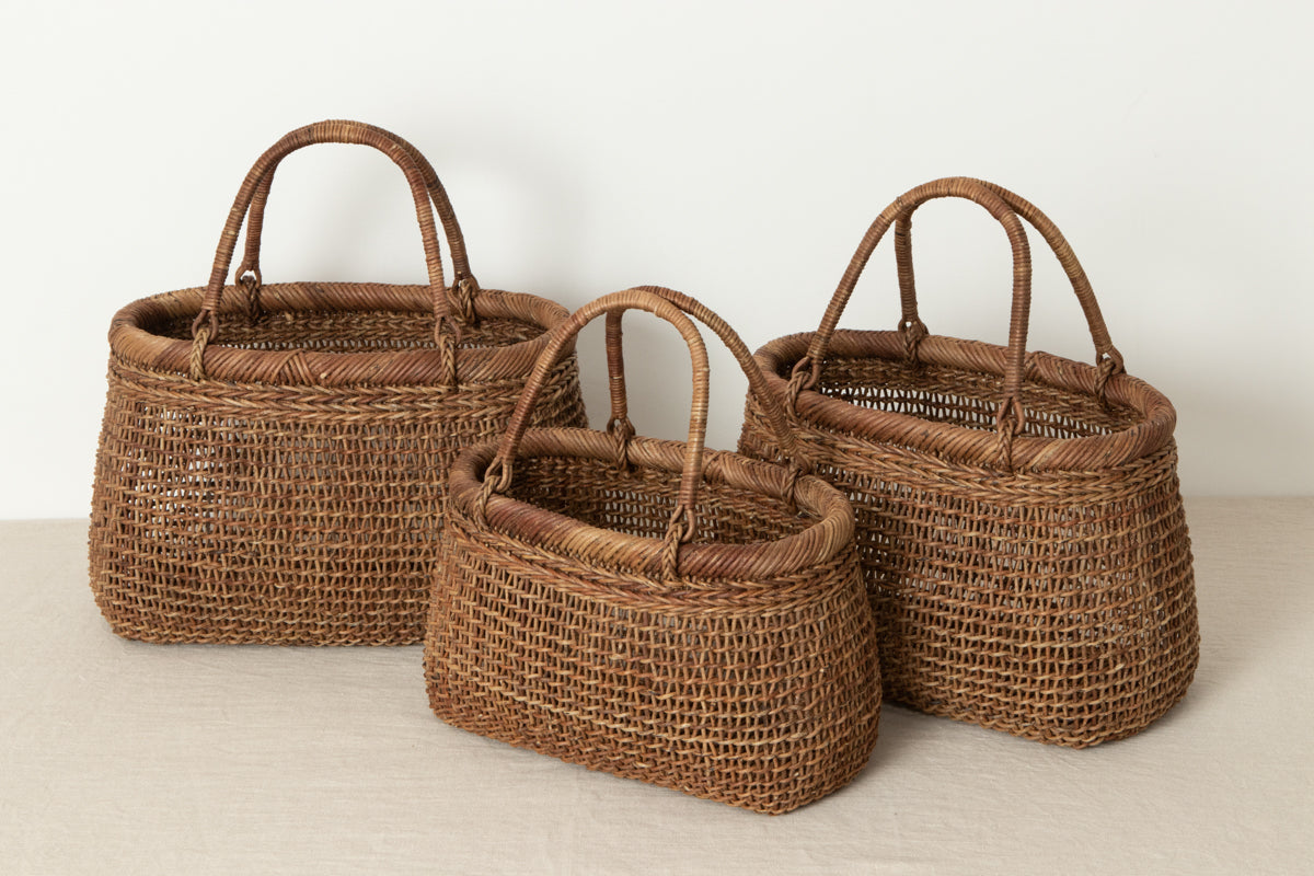 あけび蔓の特製すかし編み手提げ – 市川籠店 | 1basketry
