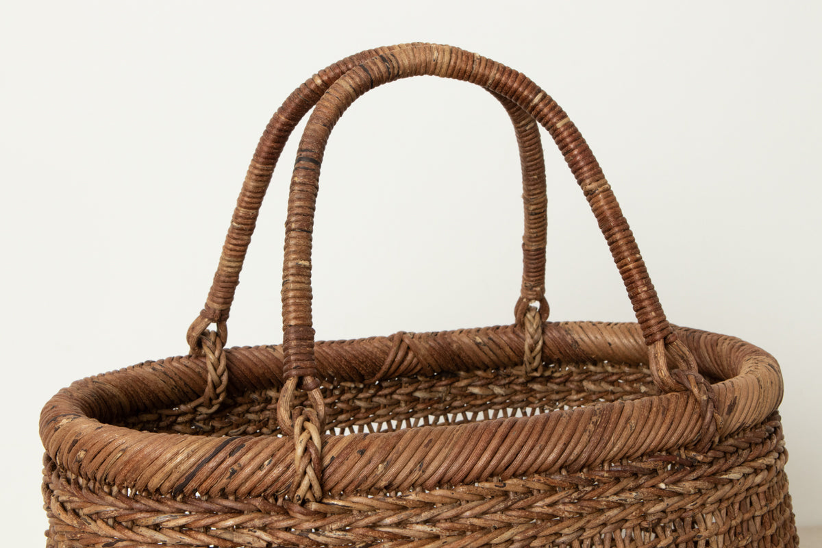 あけび蔓の特製すかし編み手提げ – 市川籠店 | 1basketry