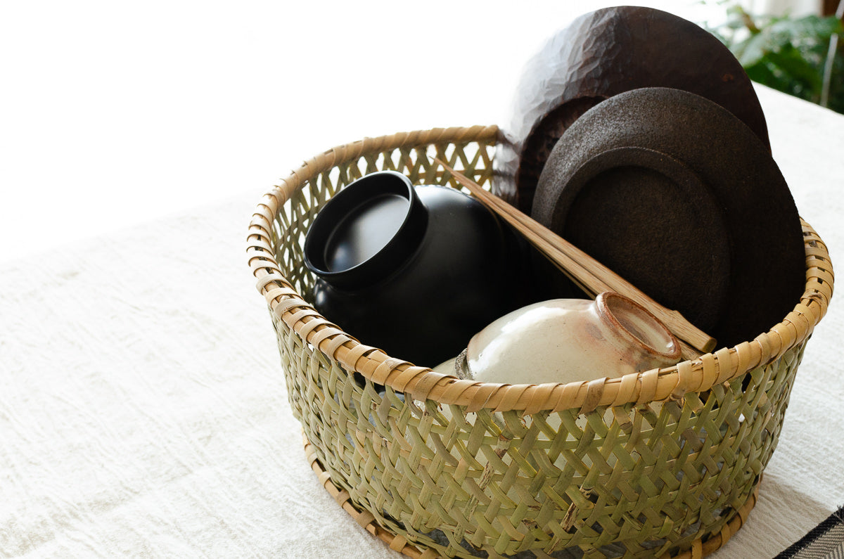 根曲竹の茶碗かご 果物かごにも – 市川籠店 | 1basketry