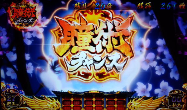 瞳術チャンス/真瞳術チャンス中の抽選:SLOTバジリスク～甲賀忍法帖～Ⅲ