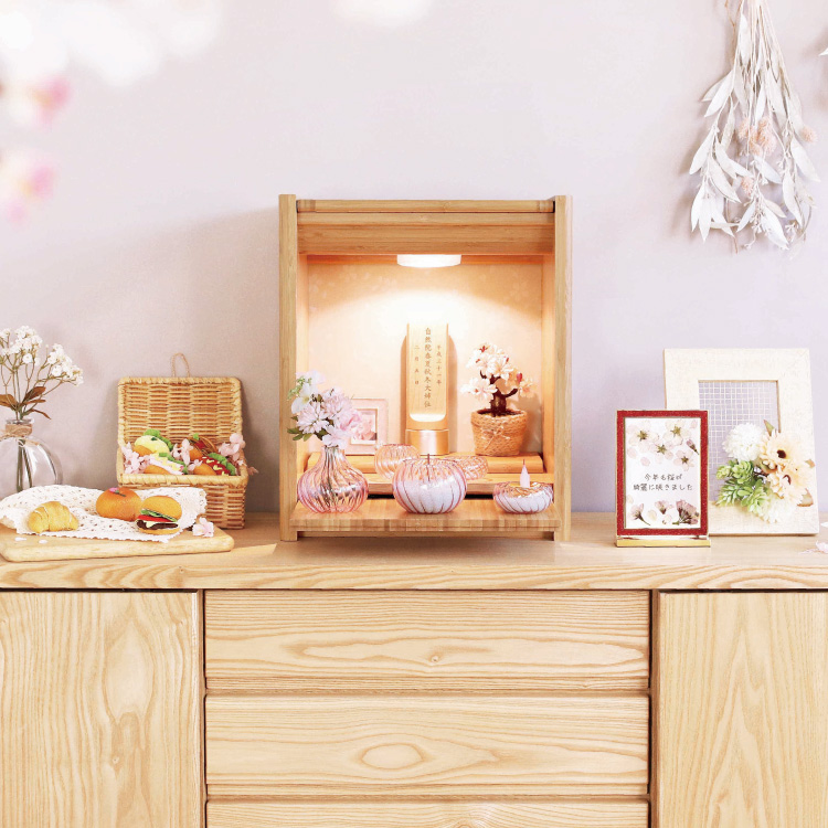 花桜 - 仏壇のあるリビング｜現代的でモダンな祈りのインテリア｜現代仏壇