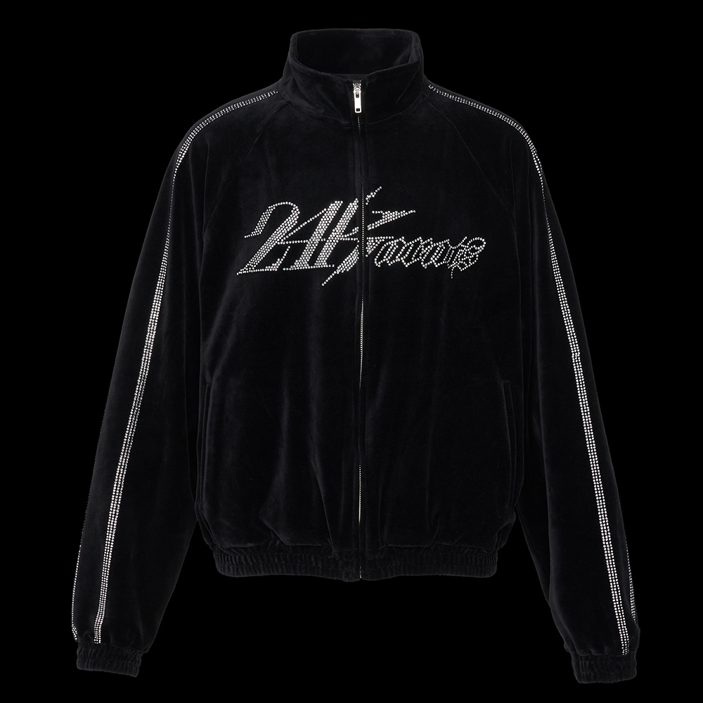 RHINESTONE VELOUR JERSEY SET-UP | OUTER | 24karats OFFICIAL ONLINE